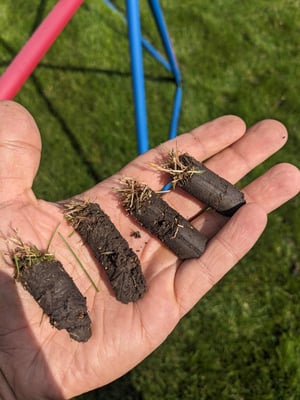 Core Aeration in Fort McMurray - Remove core of soil from your lawn.